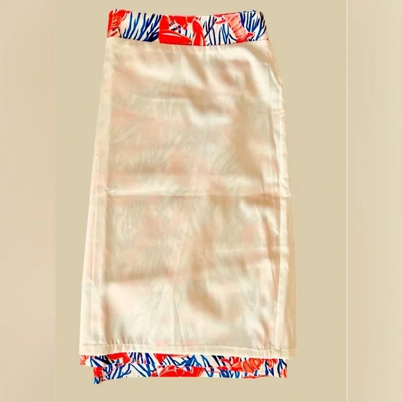 TALBOTS Vibrant Lobster Nautical Beach Boating Skirt | Size 12 | Preowned - Picture 8 of 8